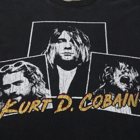 Kurt Cobain Memorial Black Short Sleeve T Shirt